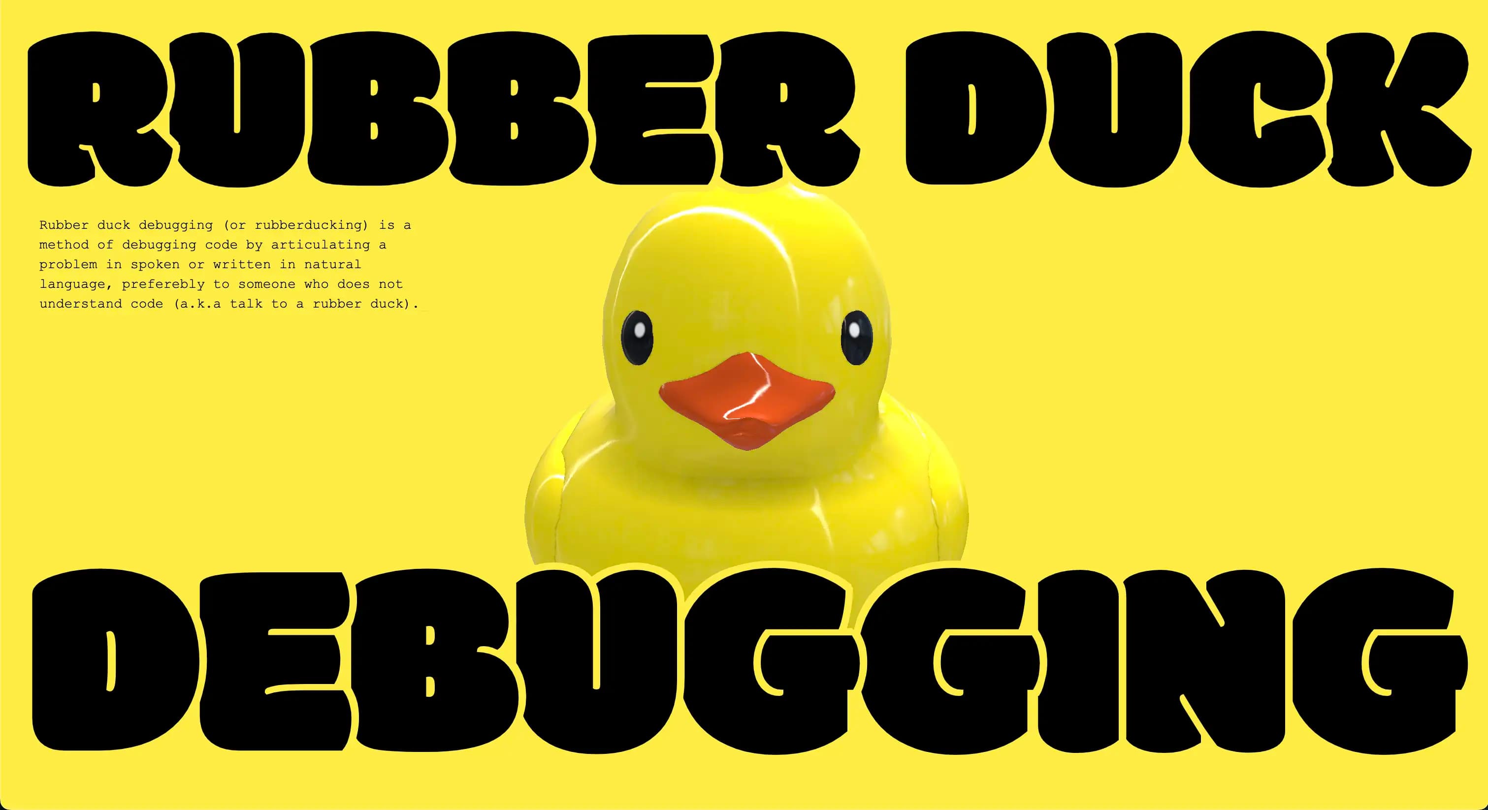 Rubberduck debugging